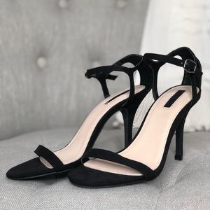 Black Strap Heels